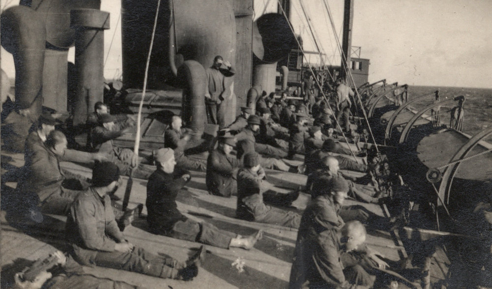Photo from page 02 of album WWI Photograph Album - Troopship Journey.