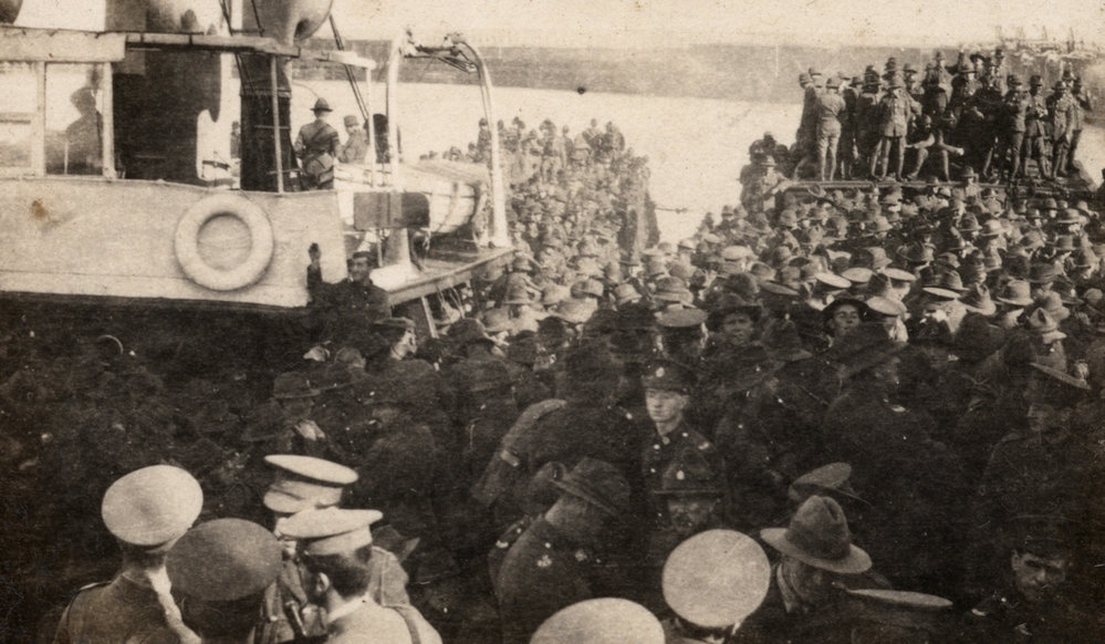 Photo from page 03 of album WWI Photograph Album - Troopship Journey.