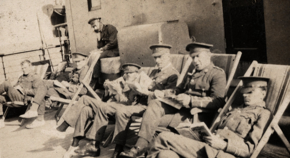 Photo from page 03 of album WWI Photograph Album - Troopship Journey.